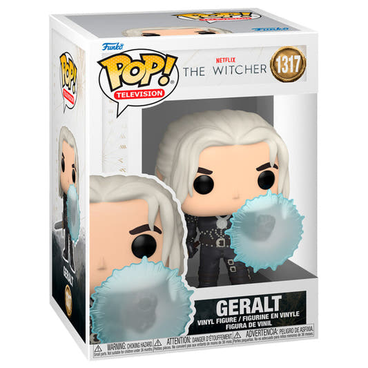 Figura Funko POP! de Geralt de The Witcher con escudo azul