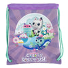 Saco mochila morado de Gabby's Dollhouse con personajes