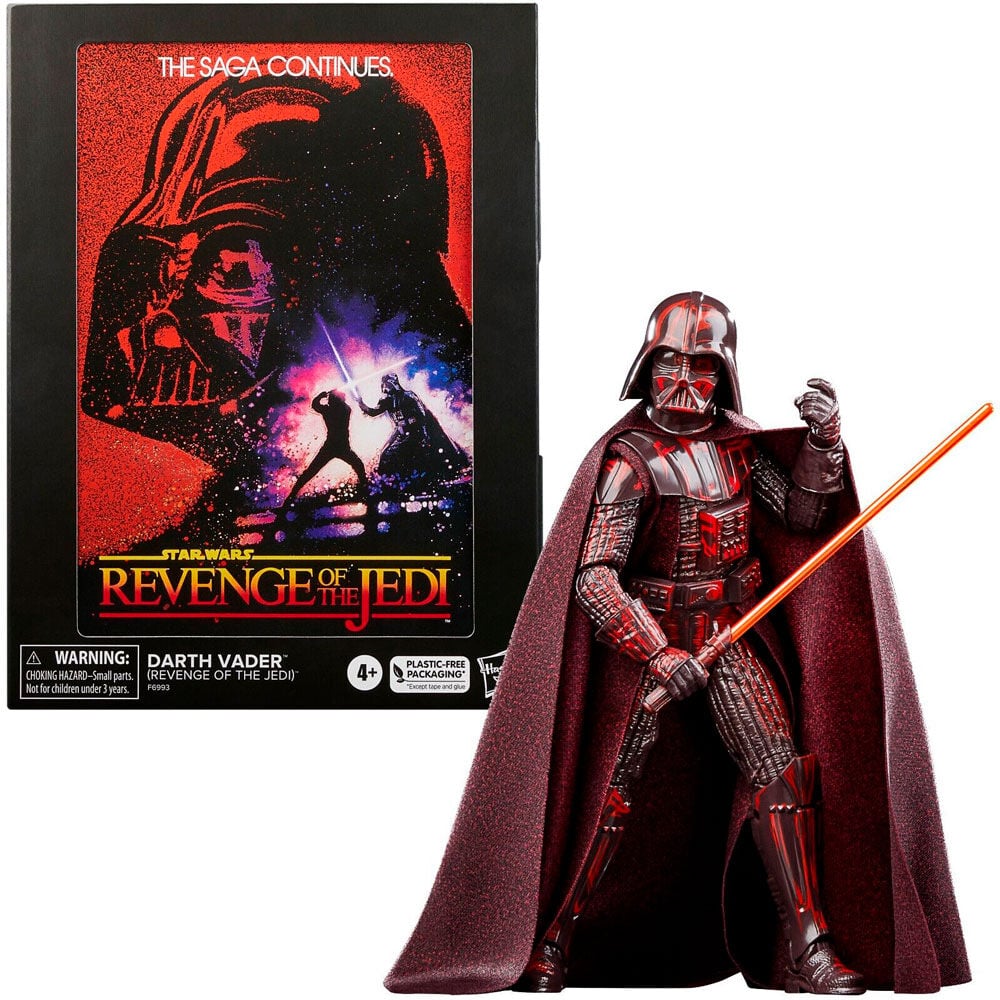 Figura articulada de Darth Vader Star Wars de 15 cm con espada láser roja - 2