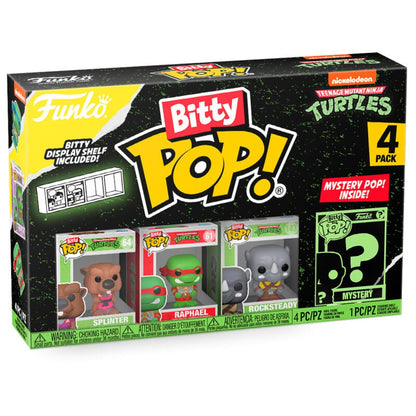 Blíster Funko Bitty Pop! de Tortugas Ninja con cuatro figuras