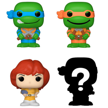 Pack Funko Bitty Pop! de Tortugas Ninja con Leonardo, Michelangelo, April O’Neil y figura misteriosa - 2