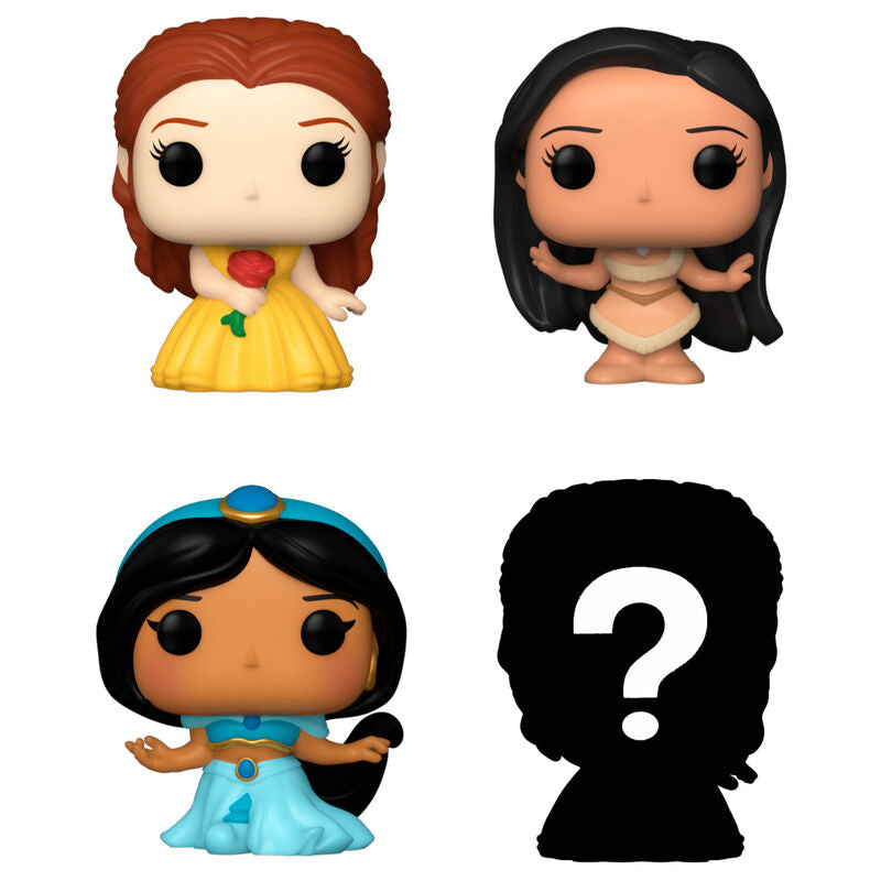 Blister Funko Bitty Pop! Disney Princess con Bella, Pocahontas, Jasmine y figura mystery - 2