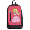 Mochila negra y rosa de Peach de Super Mario Bros