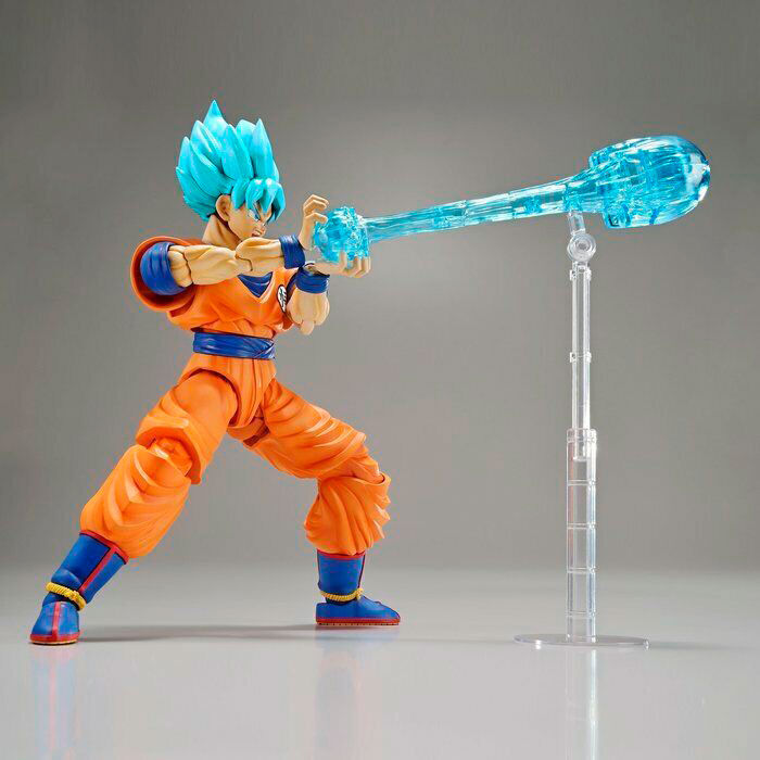 Figura articulada de Son Goku Super Saiyan God Saiyan con uniforme naranja y cabello azul - 3