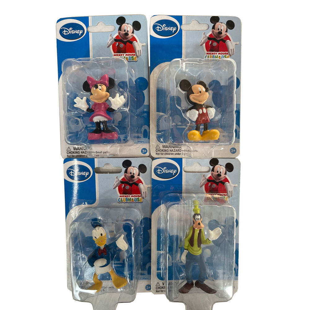 Figuras Disney surtidas de Mickey, Minnie, Donald y Goofy