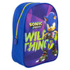 Mochila azul Sonic Prime de 29 cm con estampado frontal