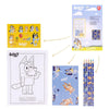 Set de papelería coloreable Bluey con libreta, lápices y láminas