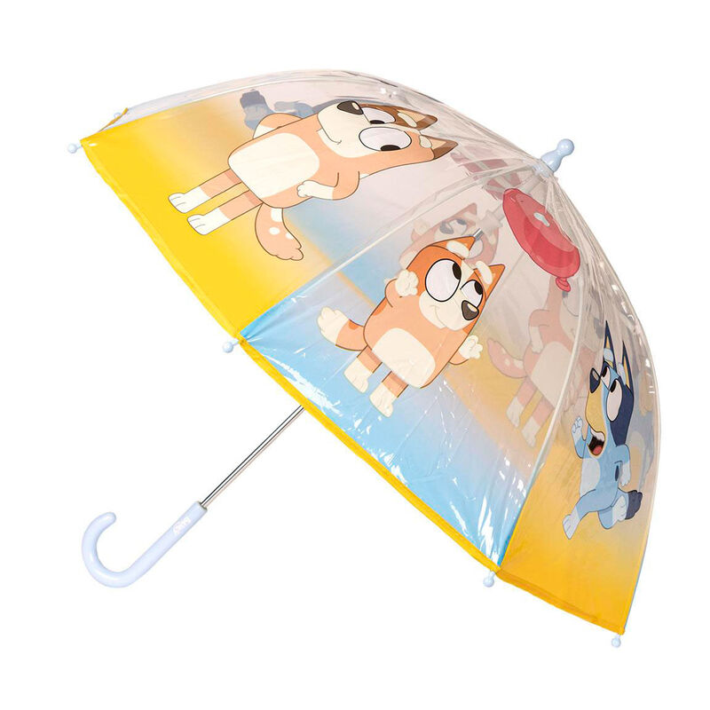 Paraguas burbuja manual Bluey transparente de 45 cm