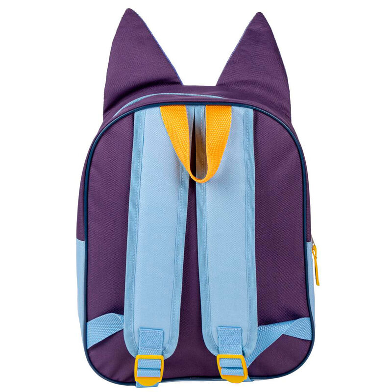 Mochila 3D de Bluey azul con rostro y orejas en relieve - 2