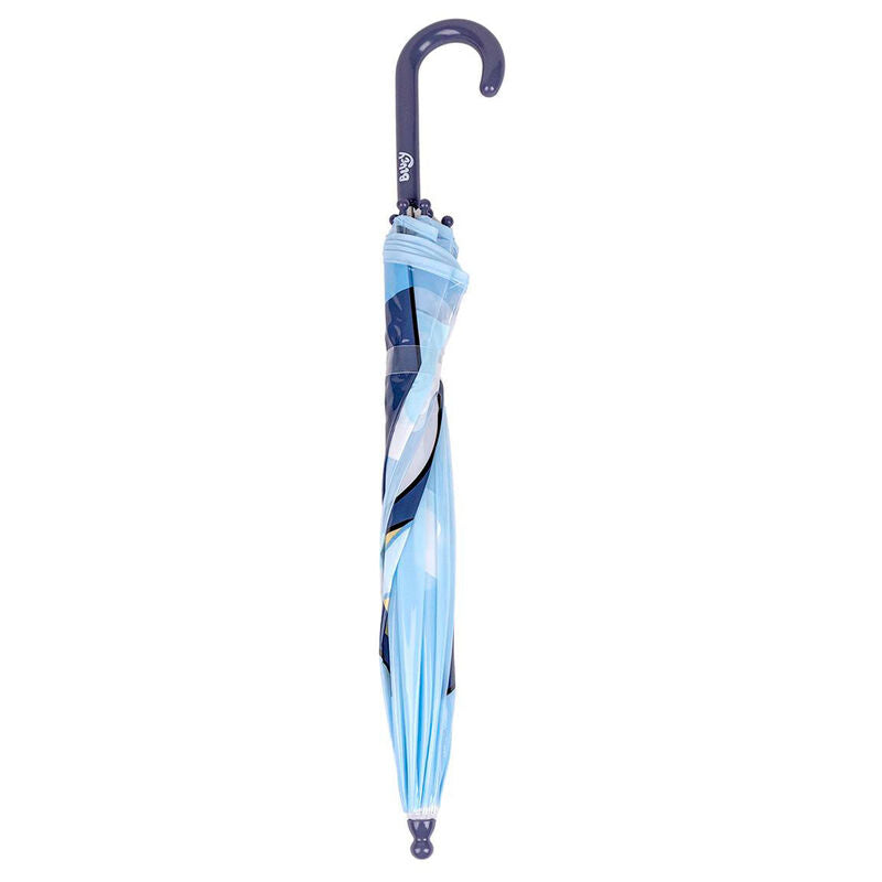 Paraguas burbuja transparente Bluey con mango curvo azul - 2