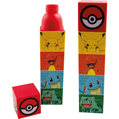 Cantimplora Pokémon de 650 ml con Pikachu, Charmander, Squirtle y Bulbasaur