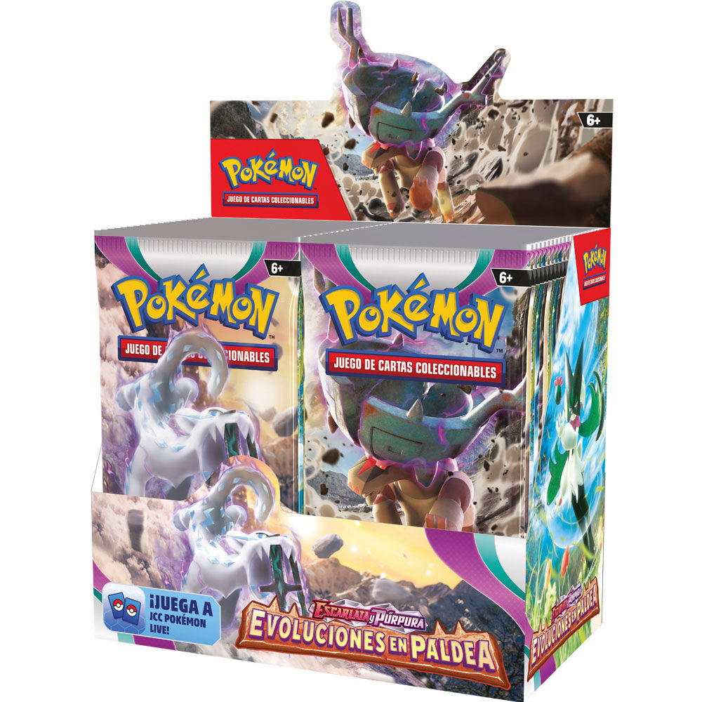 Sobre de cartas Pokémon Evoluciones en Paldea en español - 2