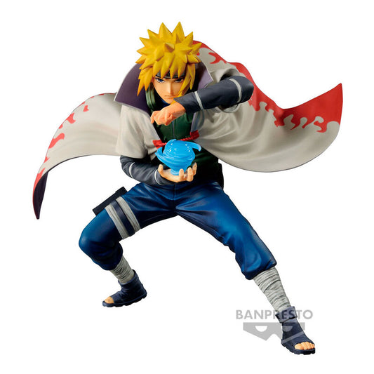 Figura de Namikaze Minato de Naruto Shippuden con capa blanca y motivos rojos - 2