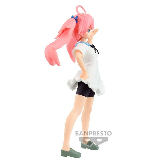 Figura de Milim Nava con vestido blanco y pelo rosa - 2