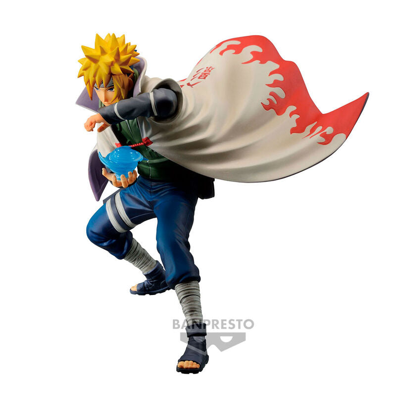 Figura de Namikaze Minato de Naruto Shippuden con capa blanca y motivos rojos - 3