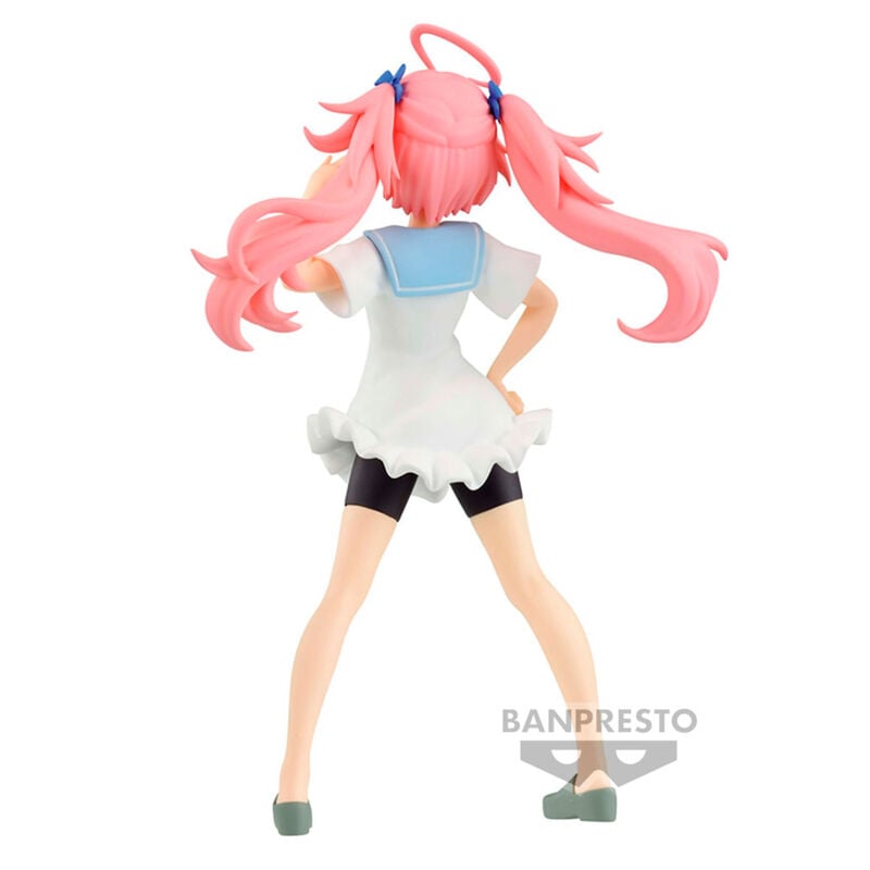Figura de Milim Nava con vestido blanco y pelo rosa - 3