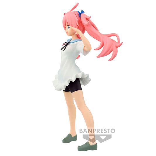 Figura de Milim Nava con vestido blanco y pelo rosa - 4