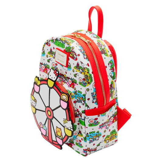Mochila Loungefly de Hello Kitty con estampado de feria y noria frontal
