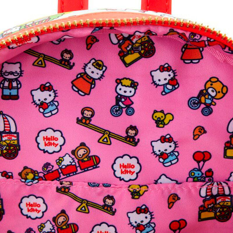 Mochila Loungefly de Hello Kitty con estampado de feria y noria frontal - 3