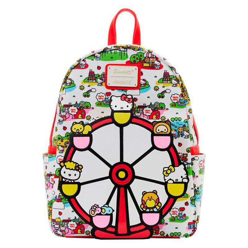 Mochila Loungefly de Hello Kitty con estampado de feria y noria frontal - 4
