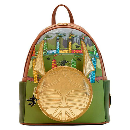 Mochila Loungefly de Harry Potter con Snitch Dorada