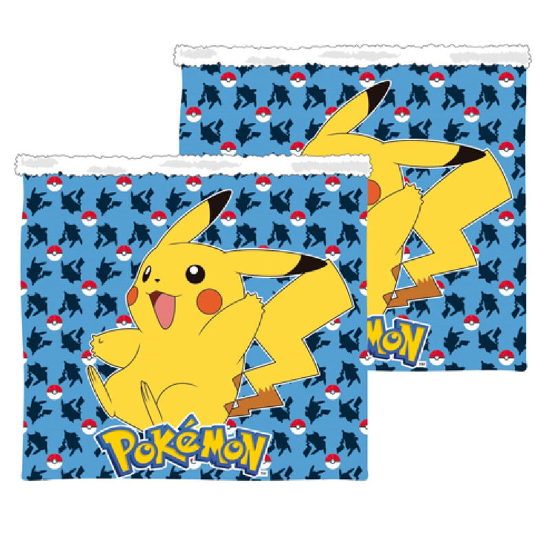Braga de cuello infantil de sherpa con Pikachu y Poké Balls
