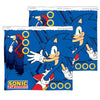 Braga de cuello infantil de sherpa con estampado azul de Sonic