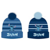 Gorro infantil azul de Stitch Disney con pompón