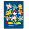Manta polar Pokémon azul de Nintendo con Pikachu y otros personajes