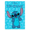 Manta polar azul de Disney con Stitch estampado