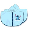 Chubasquero tipo capa azul claro de Stitch Disney con capucha