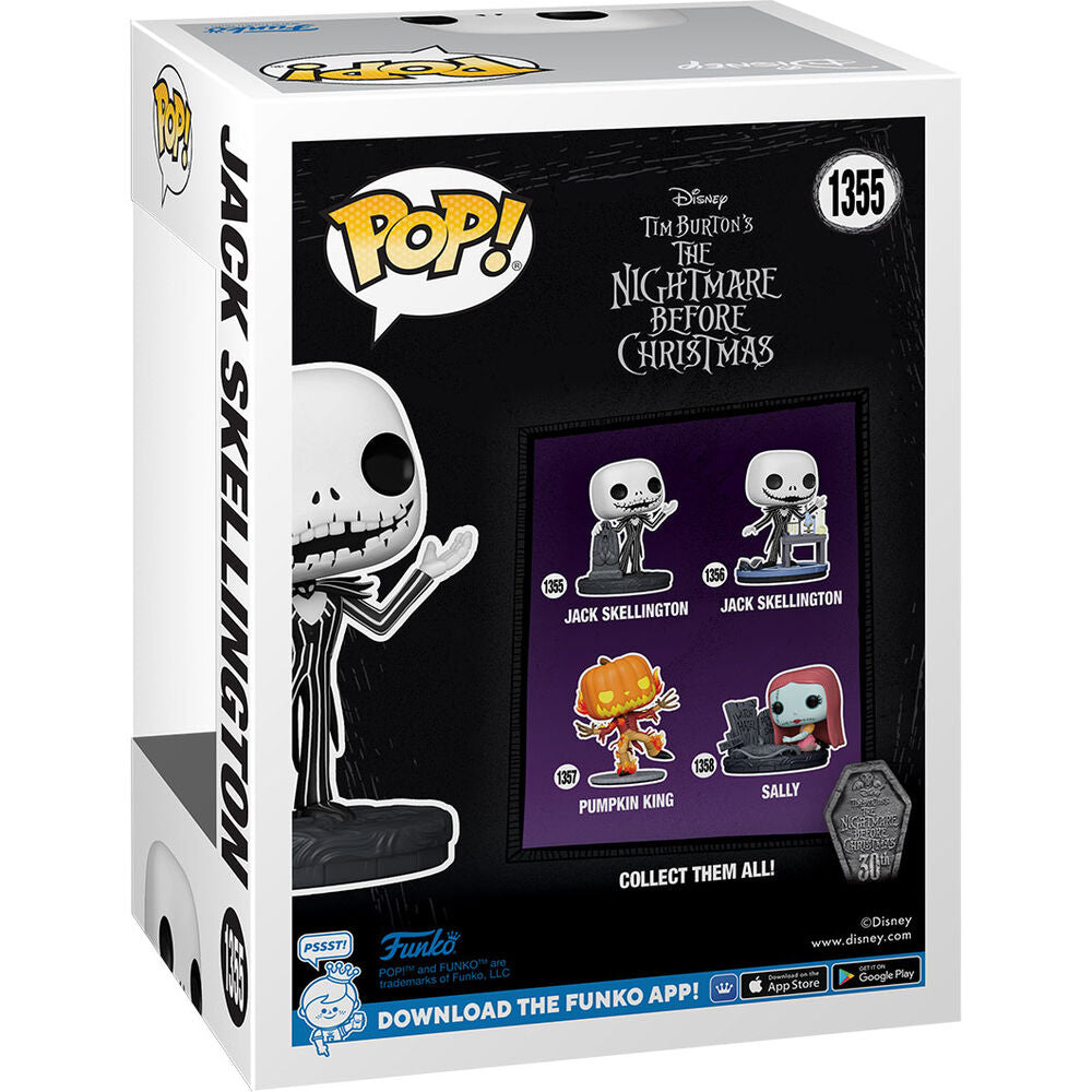 Figura FUNKO POP! de Jack Skellington con traje de rayas en caja Disney - 3