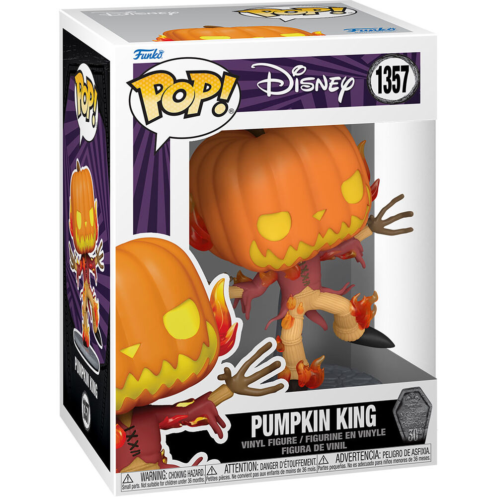 Figura Funko POP! Pumpkin King de Pesadilla Antes de Navidad en caja con ventana