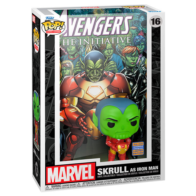 Figura Funko POP! Marvel Skrull as Iron Man en caja Avengers