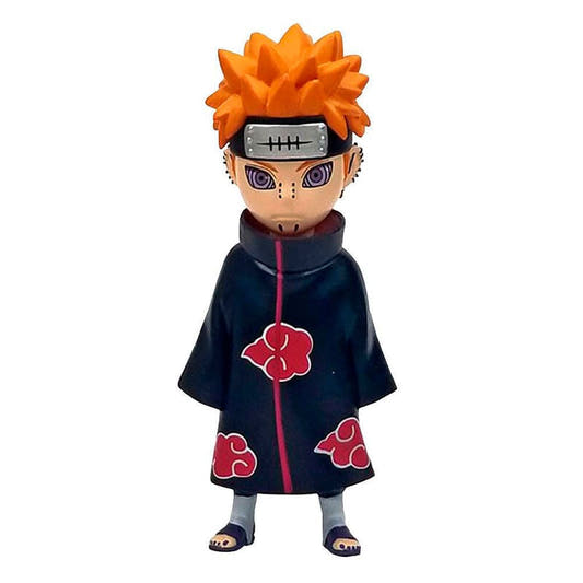 Figura de Pain de Naruto Shippuden con abrigo negro y nubes rojas