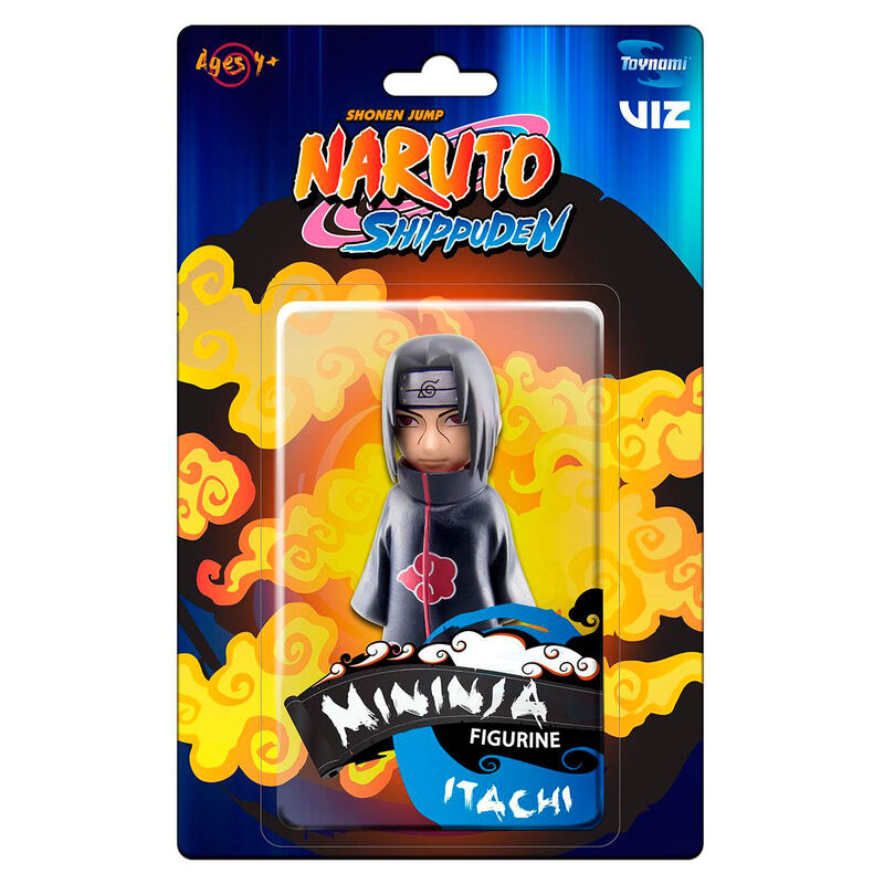 Figura de Itachi de Naruto Shippuden con capa oscura y nubes rojas - 2