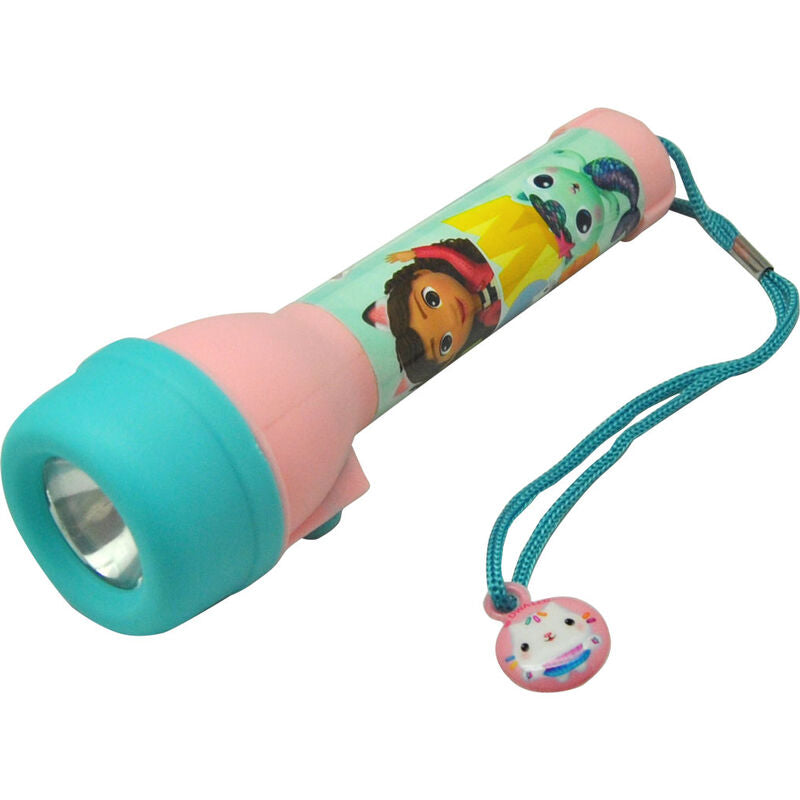Linterna LED rosa y turquesa de La Casa de Muñecas de Gabby con correa - 4