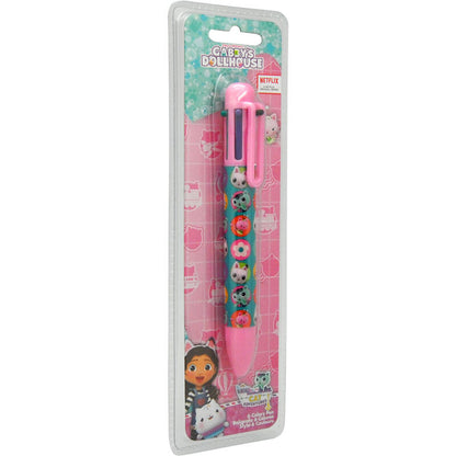 Bolígrafo de 6 colores de Gabby's Dollhouse con estampado de personajes - 3