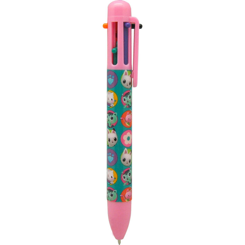Bolígrafo de 6 colores de Gabby's Dollhouse con estampado de personajes - 2