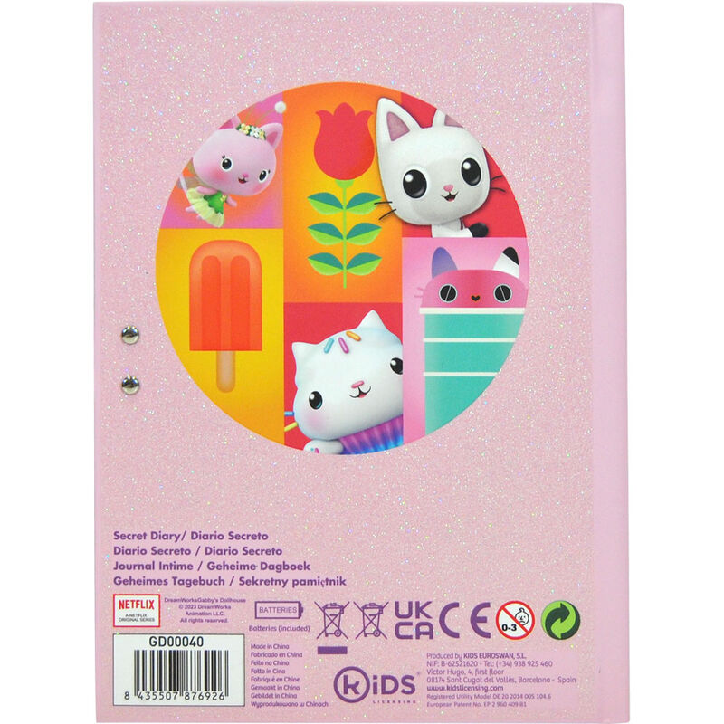 Diario secreto rosa de Gabby's Dollhouse con sonido - 6