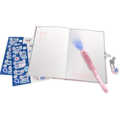Diario secreto de Stitch Disney con bolígrafo rosa de tinta mágica - 2