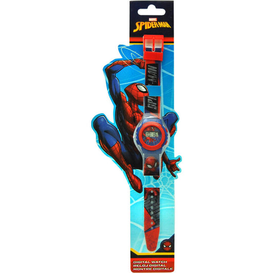 Reloj digital Spider-Man Marvel con correa blanca - 2