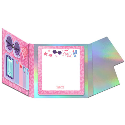 Cuaderno de notas adhesivas WOW GENERATION con diseño pastel e iridiscente - 7