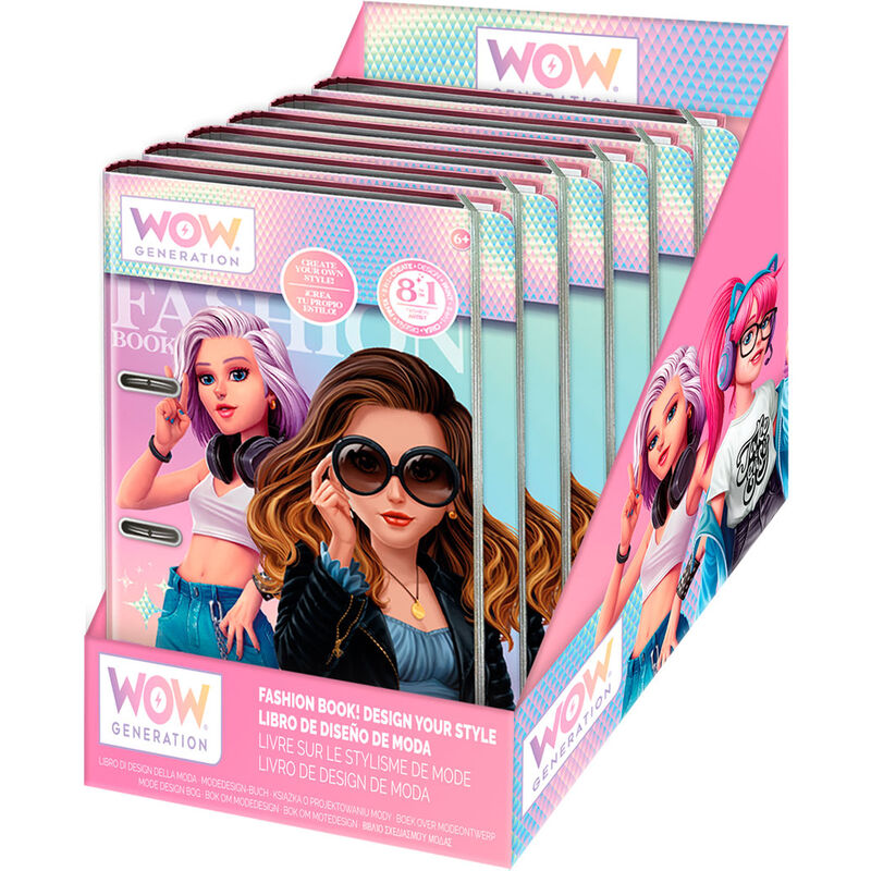 Libreta Diseña tu Estilo WOW Generation con portada ilustrada de moda