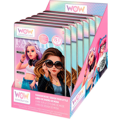 Libreta Diseña tu Estilo WOW Generation con portada ilustrada de moda