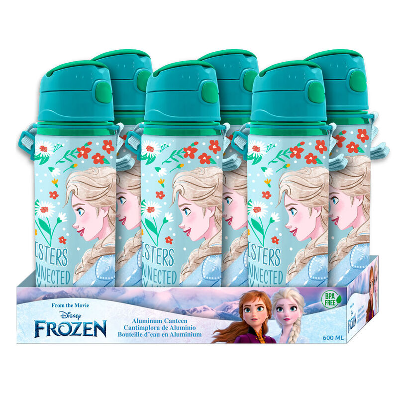 Cantimplora de aluminio Frozen Disney 600 ml con Elsa - 2