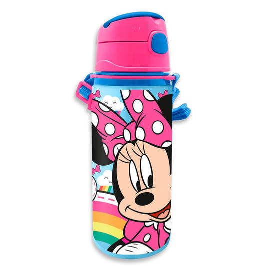 Cantimplora de aluminio Minnie Disney rosa y azul de 600 ml
