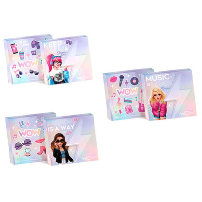 Cuaderno de notas adhesivas WOW GENERATION con diseño pastel e iridiscente