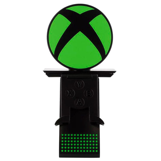 Soporte Cable Guy Ikon negro con logotipo verde de Xbox