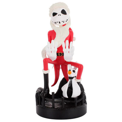 Soporte Cable Guy de Jack Skellington vestido de Santa Claus
